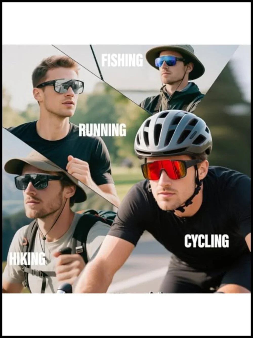 Polarized Fit Over Sunglasses UV400 Wrap Sports Driver